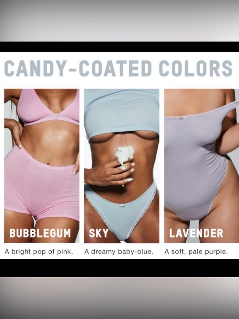 Rare Skims Pointelle Bralette In BubbleGum Pink